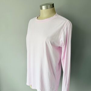 Lululemon Light Pink Long Sleeve Top Women’s Size 4 Crewneck Oversized